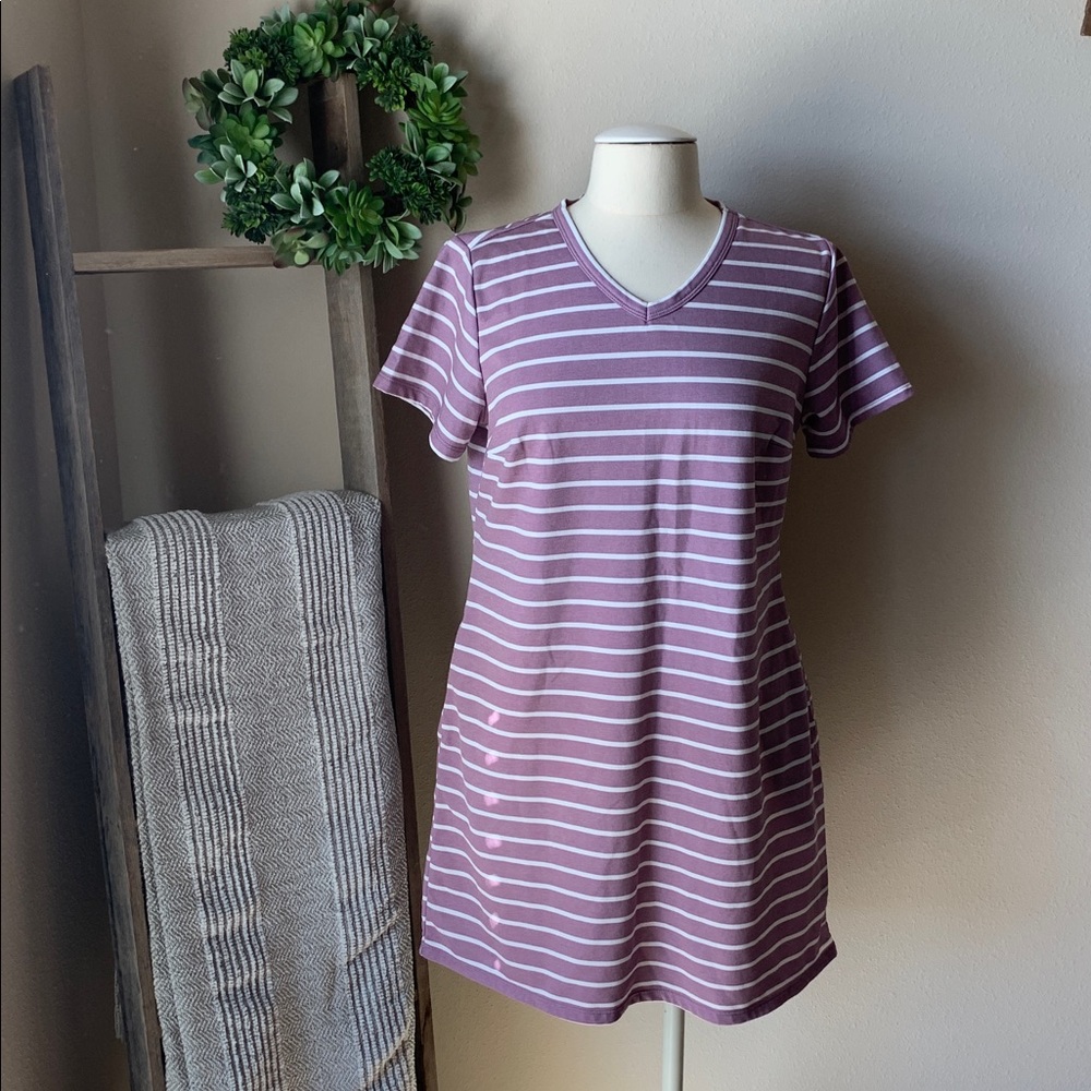 32 Degrees striped T-shirt dress